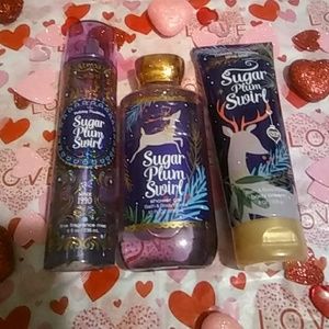 New Bbw Sugarplum Swirl 3 pc set